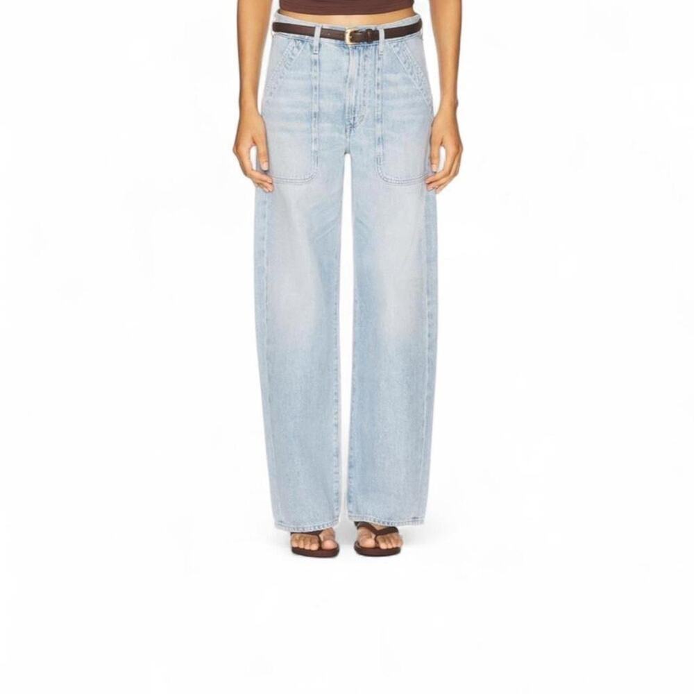 Citizens of Humanity Ayla Cargo Jeans Cloud Nine Light Blue Wash Size 25 NWOT